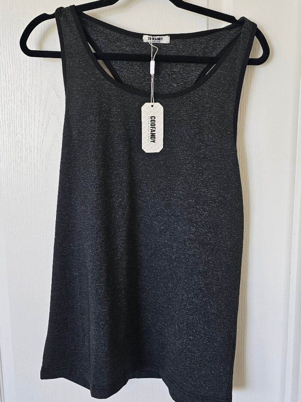 Coofandy Tank Top Men's | Size: Large | Black Sleeveless Shirt | Activewear NWT